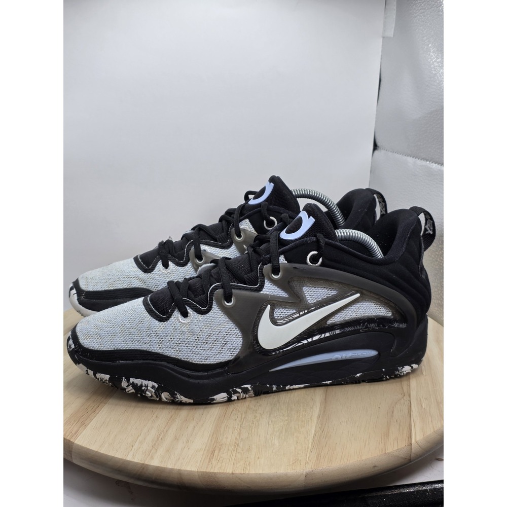 Men's Size 9 - Nike KD 15 Refuge Black/White Basketball Shoes DC1975-101